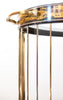 Magnificent Brass Bar Cart by Mastercraft, w/ Art Work by Bernhard Rohne