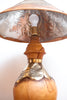 Unique Leather & Pressed Tin Table Lamps, Made in Mexico