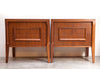 Fab Set of Mid Century Nightstands, Refinished, Larger Size w/ Nice Details