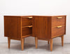 Hard to Find Pair of Mid Century Nightstands, Walnut & Elm, Refinished